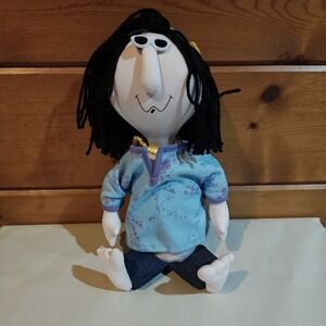 Vintage 1991 Floyd Hippie 'Back To Cool' Plush Doll Headband Necklace